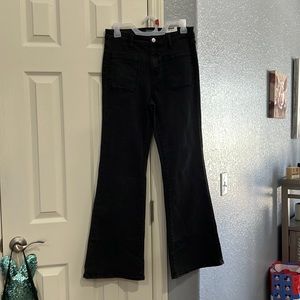 Black jeans high rise size 8